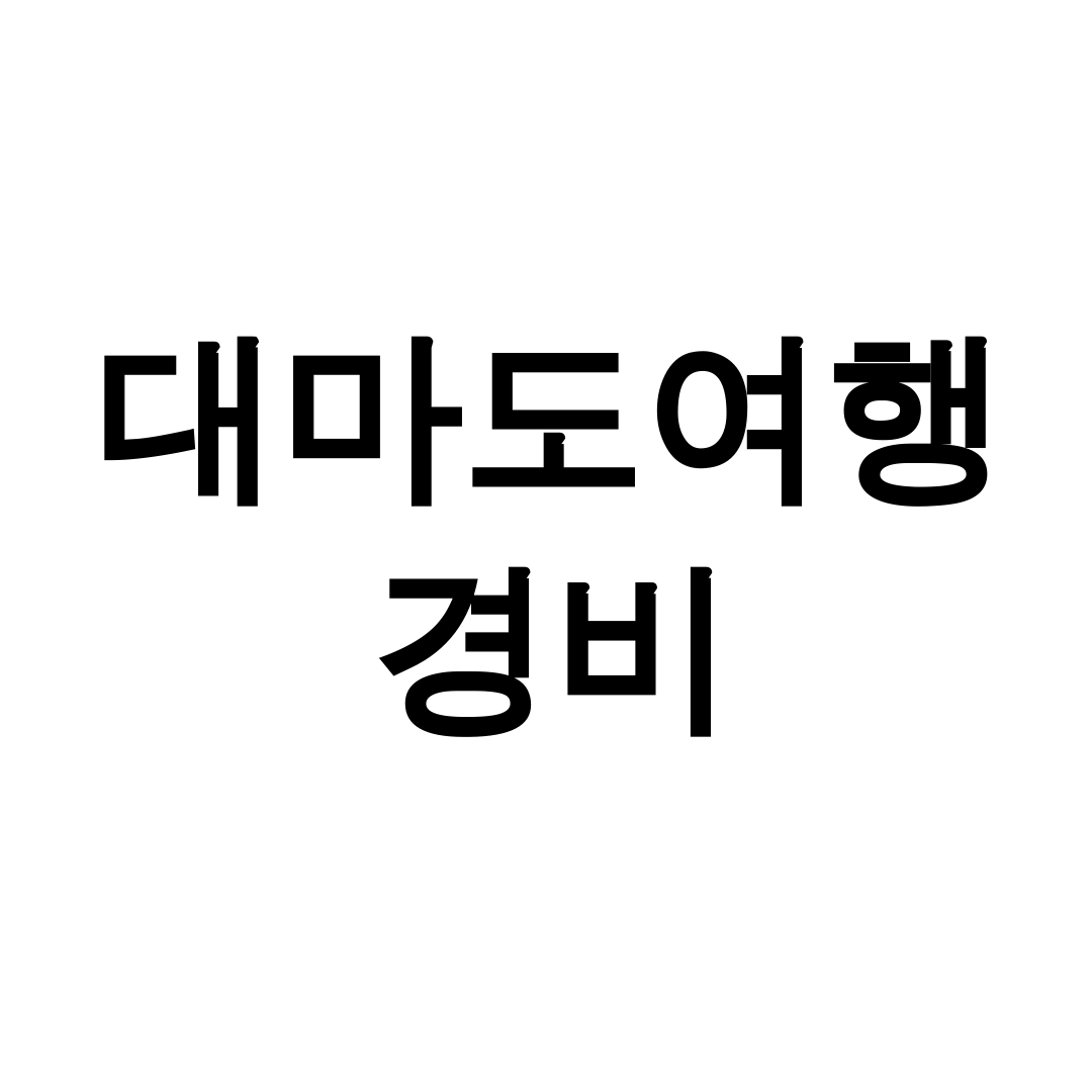 대마도여행 경비