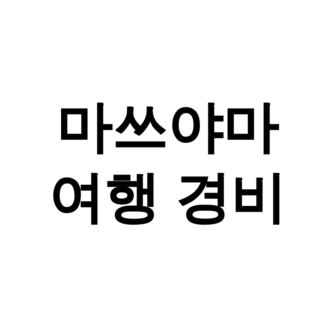 마쓰야마 여행 경비